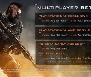 Dates des betas de BlackOps 4 